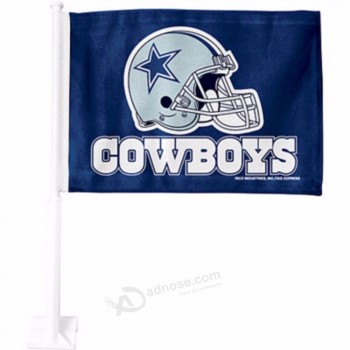 bandiera di cowboy dallas double face in tessuto di design personalizzato