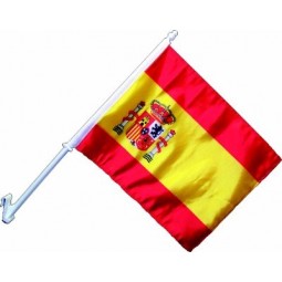 нестандартная реклама наружное окно испания автомобильный флаг