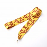 Badge Lanyard With Metal Oval Egg Hook And Plastic J Hook