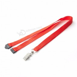 Good Quality Attachments Polyester Textile Plain Lanyard