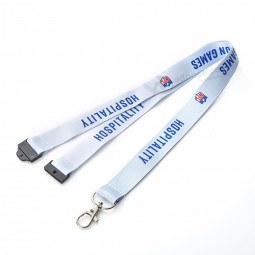 Custom Logo Polyester Sublimation Printing Lanyard With Safety Clip
