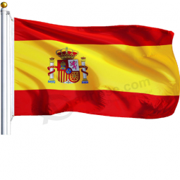 Cheering football team yellow red color patterns Spain countries flag
