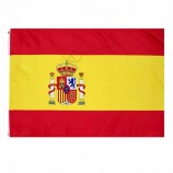 专业民族国家聚酯红色黄色西班牙国旗