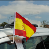 вязаный полиэстер испания национальный флаг окна автомобиля