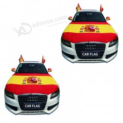 Bandera nacional del capó del motor de coche de España de 110 * 150 cm spandex para celebración