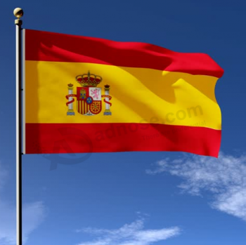 flying 3x5ft spanish national flag for national day