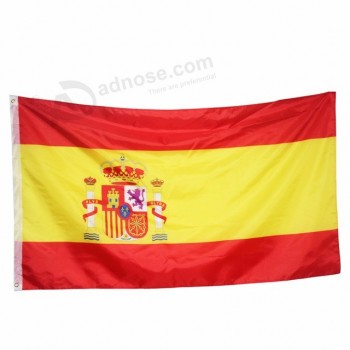 3x5ft grande impressão digital poliéster nacional bandeira de espanha