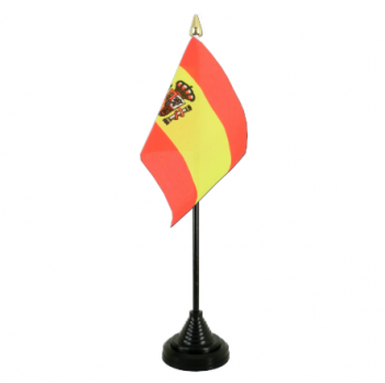 manufacturer national spain polyester spanish table top flags