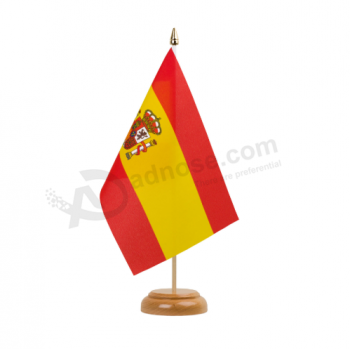 Bandiera spagnola dello scrittorio di ini della decorazione dell'ufficio di vendita calda