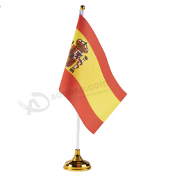 Factory supply office decorative Spain nation table flag