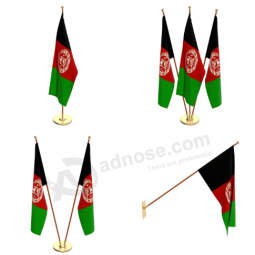 Bandeira do país de mesa do Afeganistão