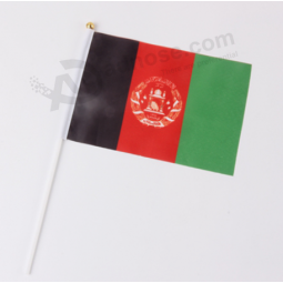 Poste de plástico mini bandera de país de Afganistán Afganistán bandera de mano