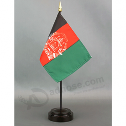 bandera de mesa afgana de poliéster de punto al por mayor