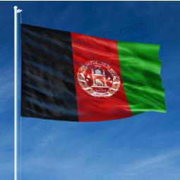 kundenspezifische afghanische Landesflagge des Polyester-Druckes 3 * 5FT 100%