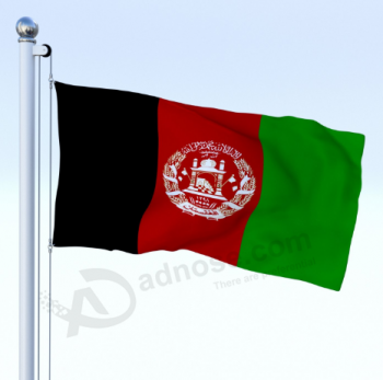 banderas nacionales al por mayor de alta calidad de afganistán