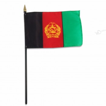 al por mayor barato bandera de la mano de afganistán personalizado