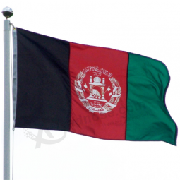 poliéster fabricante china voando bandeira nacional do afeganistão