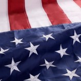 150x240 센치 메터 미국 플래그 접이식 5x8ft 미국 국기 자수 별 수 놓은 줄무늬 미국 국기 홈 장식