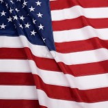 5'x8 '미국 미국 국기 배너 나일론 자수 별 수 놓은 줄무늬