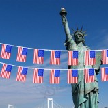 10M all'ingrosso 30 pezzi / set 14 cm x 21 cm bandiera americana stringa America USA bandiera stamina banner piccole bandiere degli Stati Uniti