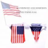 Two sets/40pcs different shaped flags american flag string america bunting banner celebrating independence of USA  #17/5