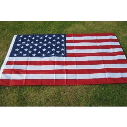 150x90 센치 메터 미국 국기 고품질 양면 인쇄 폴리 에스테르 미국 국기 grommets 미국 국기