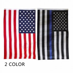 90 cm * 150 cm america stelle strisce bandiera bandiera della polizia degli Stati Uniti benvenuto colore banner bianco nero bandiera USA