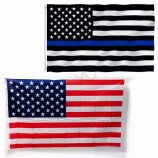 1Pcs USA Flag 90*150CM 2 Colors Polyester Double Sided Printed Brass Grommets American Flags Stars Stripes