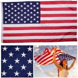 poliestere di qualità bandiera americana USA bandiera americana stelle americane strisce occhielli 90x150 cm 3x5 Ft