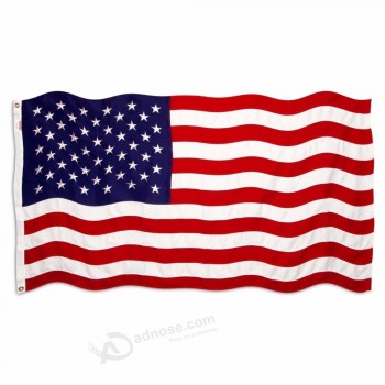 150x90 cm Amerikaanse vlag dubbelzijdig polyester amerikaanse vliegende opknoping vlag doek decor USA vlag gestreepte sterren drop verzending