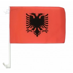 Wholesales 12x18inch Digital Printed Custom Albania Car Window Flags