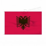 bandera de alta calidad al por mayor de 3x5 albania, bandera de encargo de albania