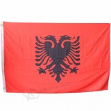 Großhandel cusotm hochwertige Flagge der Republik Albanien