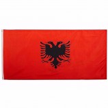 2019アルバニア国旗3x5 FT 150x90cmバナー100dポリエステルカスタムフラグメタルグロメット