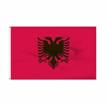 bandiere nazionali albanesi di alta qualità personalizzate all'ingrosso