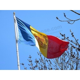 アンドラ国旗新しい3x5ft 150x90cm 100dポリエステル国旗バナー
