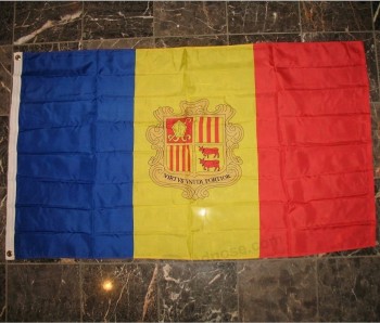 Großhandel benutzerdefinierte 100% Polyester Andorra Nationalflagge