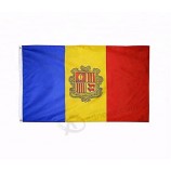 Großhandel benutzerdefinierte 100% Polyester Andorra Nationalflagge