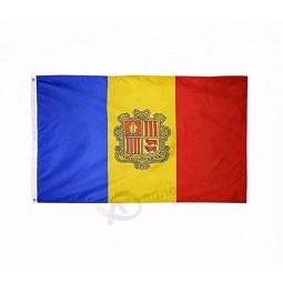 Wholesale custom 100% polyester Andorra national country flag