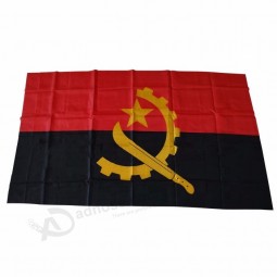 bandiera nazionale del produttore 90 * 150 cm angola poliestere all'ingrosso