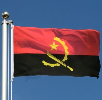 benutzerdefinierte Größe Polyester Angola Nationalflagge