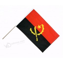 National 12x18 inch Hand Waving Mini Angola Flag For Cheering