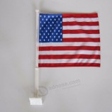 factory direct polyester 30*45cm USA Car window flags