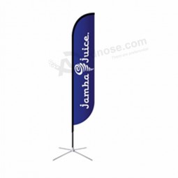 custom advertising swooper flag with free design charge