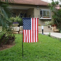 生地の昇華アメリカのアメリカは庭の旗ストッパーが付いている庭の旗をスポーツします