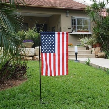 tessuto sublimazione bandiera americana da giardino sportivo USA con tappi bandiera da giardino