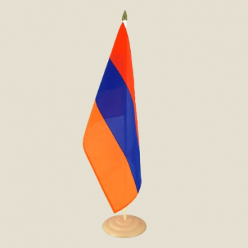 bandera de mesa armenia bandera de escritorio armenia con base