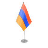 Armênia país mesa tampo da bandeira Armênia mesa sinalizadores com suporte