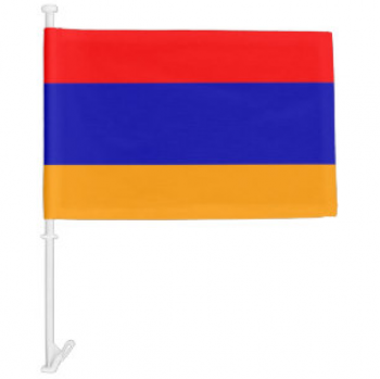 Hot selling polyester armenia car window flag