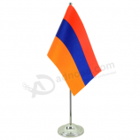 custom size knitted polyester Armenia desktop flag